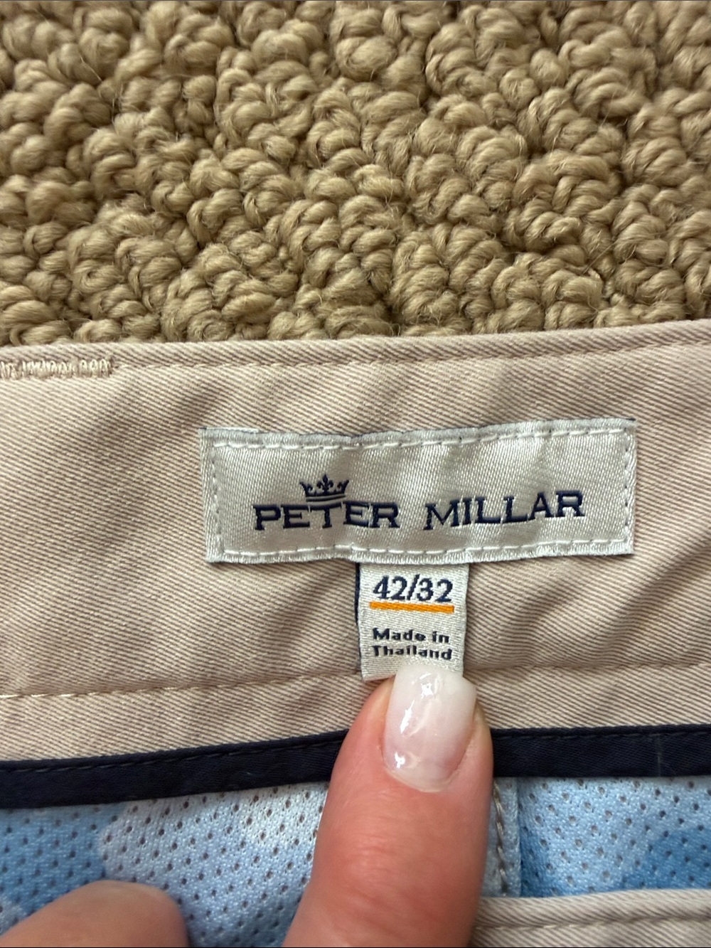 Peter Millar Men's Light Beige Chinos Crown Collection - Picture 5 of 11